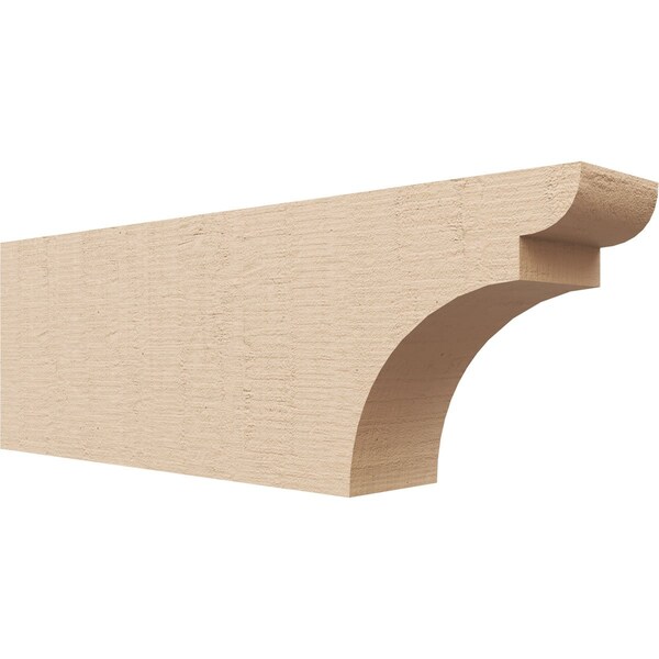 Ekena Millwork 4in. W x 8in. H x 24in. L Yorktown Woodgrain TimberThane Rafter Tail, Primed Tan RFTUR04X08X24YORRCPR - main